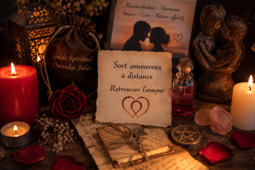 Sort amoureux à distance pour raviver une relation et renforcer le lien amoureux